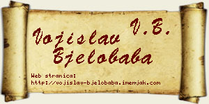 Vojislav Bjelobaba vizit kartica